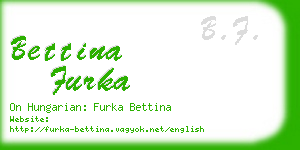 bettina furka business card